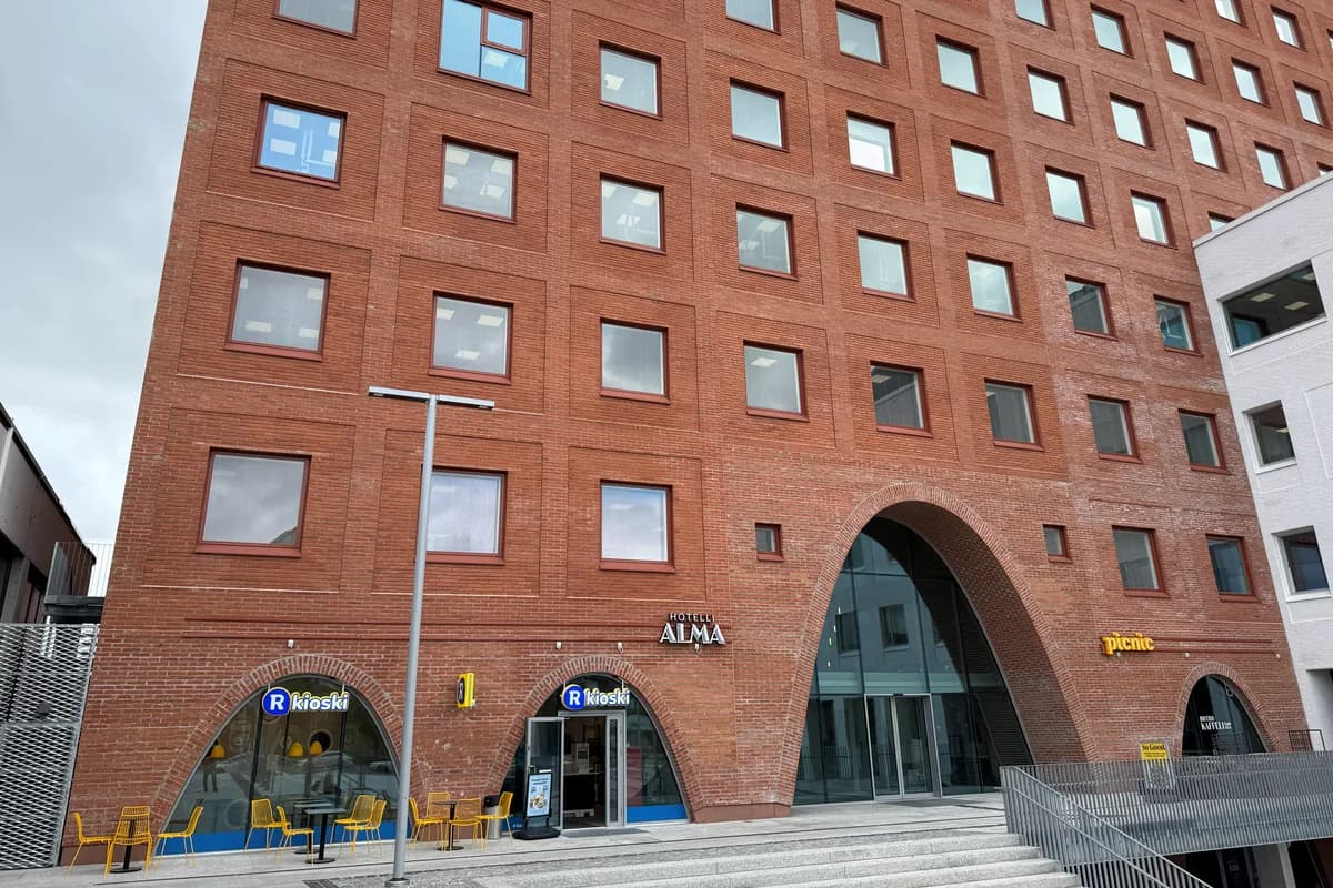 Byggnaden i stationsområdet i Seinäjoki